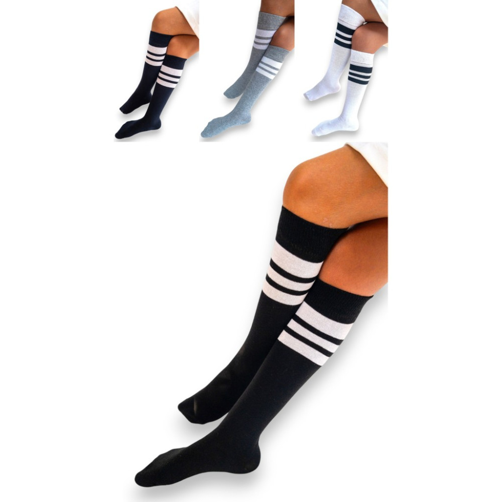 Ciho Socks 4 Çift Kız Çocuk Kadın Karışık Çizgili Kaymayan Diz Altı Orta Okul Lise Kolej Okul Çorabı Kız Çocuk Çorap Fiyatı