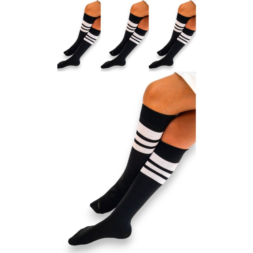 Ciho Socks 4 Çift Kız Çocuk Kadın Karışık Çizgili Kaymayan Diz Altı Orta Okul Lise Kolej Okul Çorabı Kız Çocuk Çorap Fiyatı