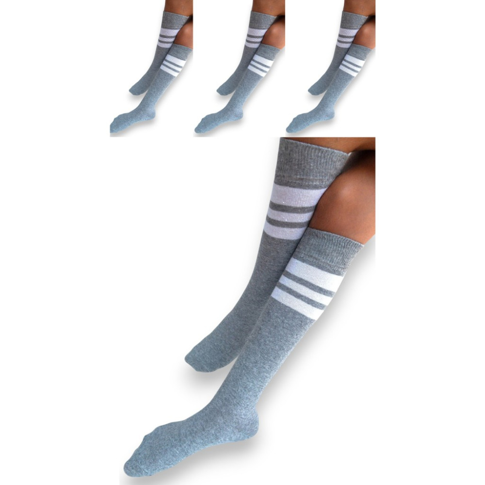 Ciho Socks 4 Çift Kız Çocuk Kadın Karışık Çizgili Kaymayan Diz Altı Orta Okul Lise Kolej Okul Çorabı Kız Çocuk Çorap Fiyatı