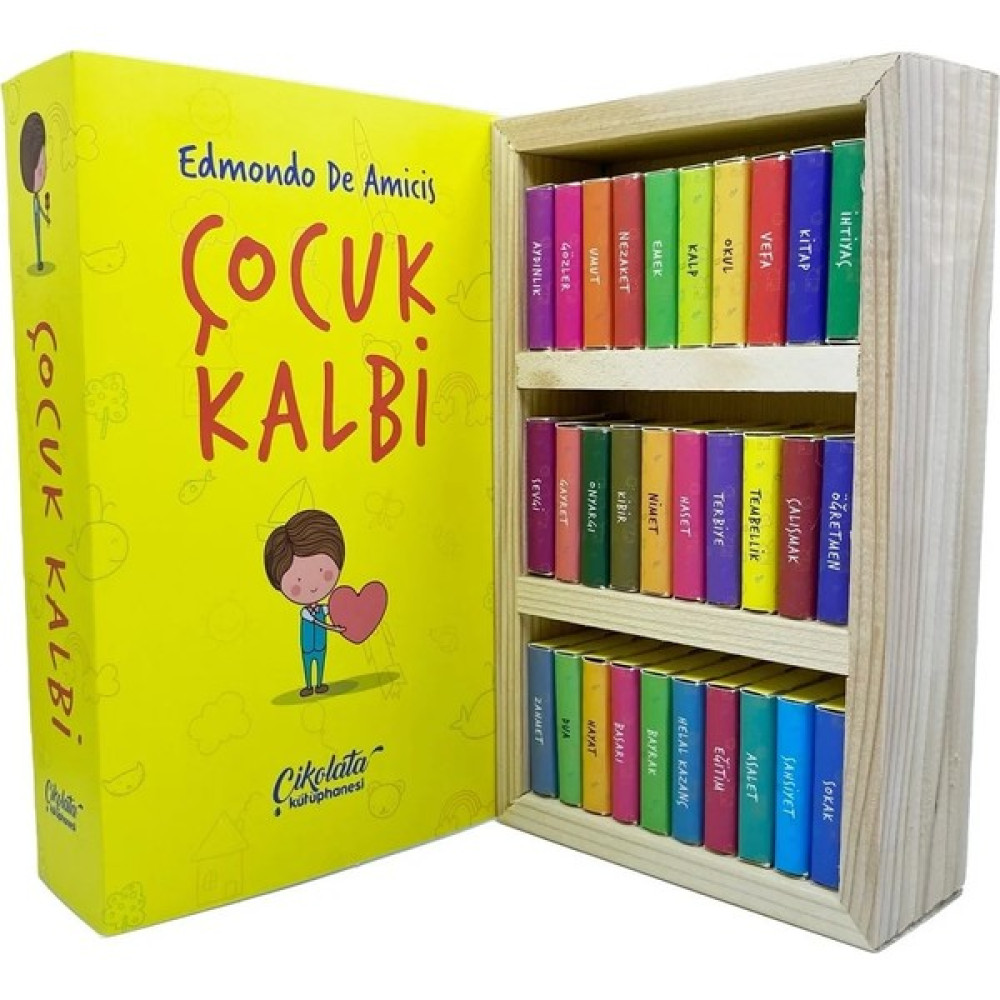 Çikolata Kütüphanesi Çocuk Kalbi Temalı Çikolata Kütüphanesi - 1 Adet Hediyelik Eşya Fiyatı