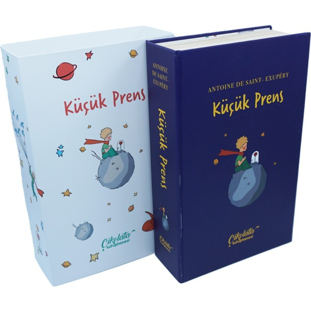 Çikolata Kütüphanesi Küçük Prens Temalı Ciltli Çikolata Kütüphanesi - 1 Hediyelik Eşya Fiyatı