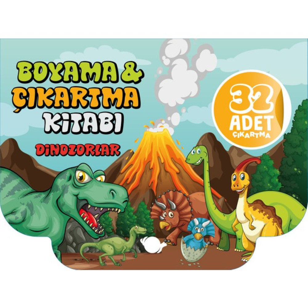 Çikolata Yayınevi - Boyama & Çıkartma Kitabı - Dinozorlar (3 - 5 Yaş) Aktivite & Eğitici Kitaplar Fiyatı