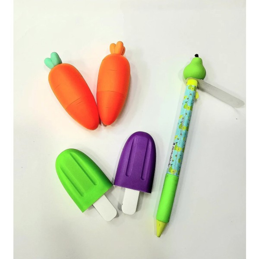 Çilek Home Avm Çilekhomeavm Mini Havuç ve Dondurma Highlighter Fosforlu Kalem- Armut Versatil Kalem Seti FR434444 - Renkli Fosforlu Kalem Fiyatı