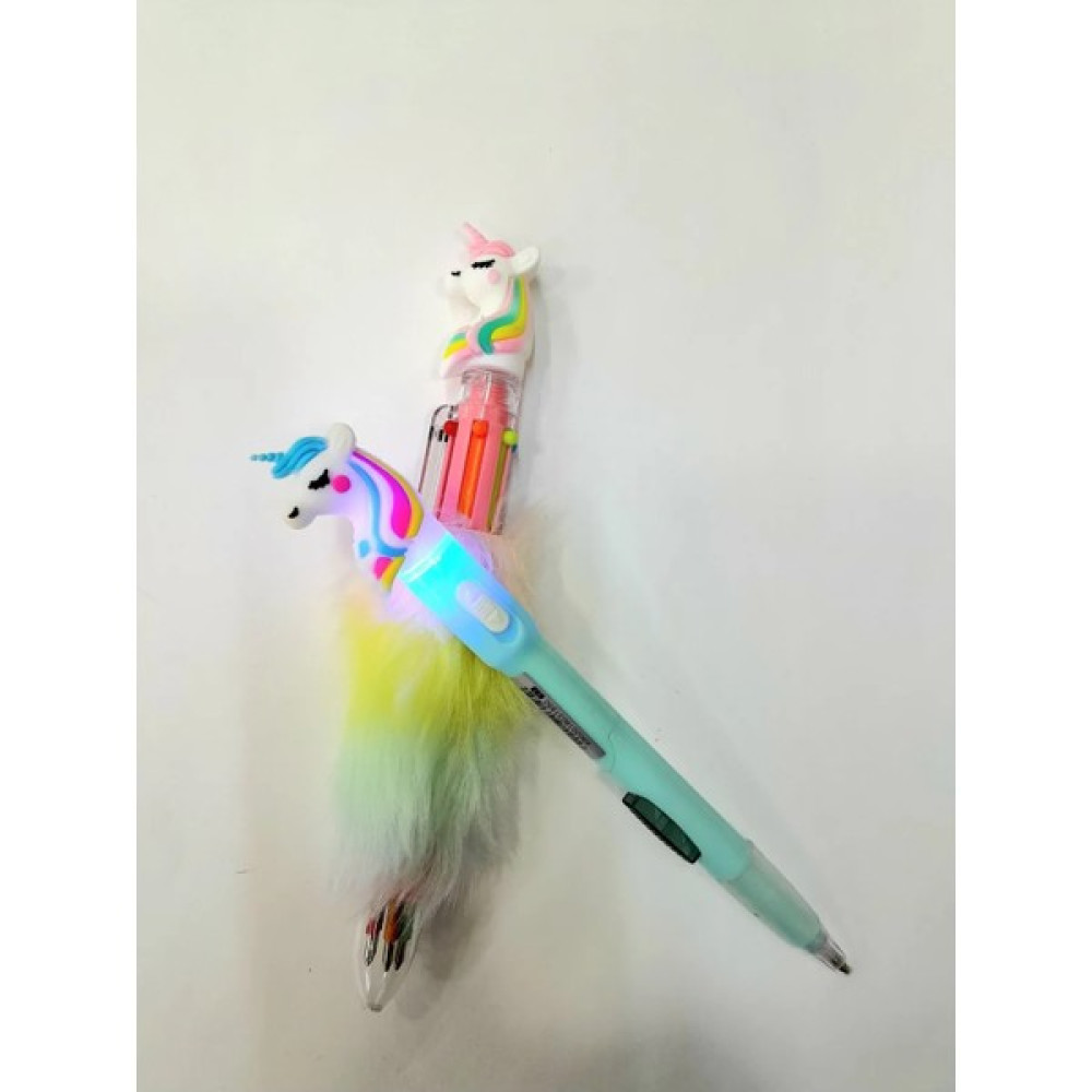 Çilek Home Avm Çilekhomeavm Unicorn Işıklı Versatil Kalem - Unicorn 6 Renk Yazan Peluş Tükenmez Kalem Seti 2057881DE - Renkli Tükenmez Kalem Fiyatı