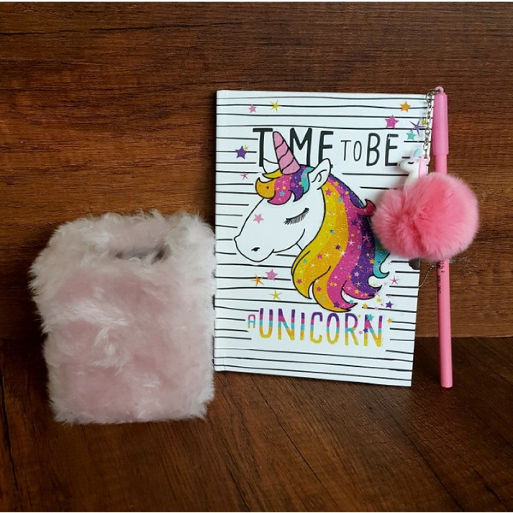 Çilek Home Çilekhome Unicorn Hediyelik Hatıra ve Günlük Defteri-Peluş Kalemlik-Unicorn Peluş Kalem Not Defteri & Bloknot Fiyatı