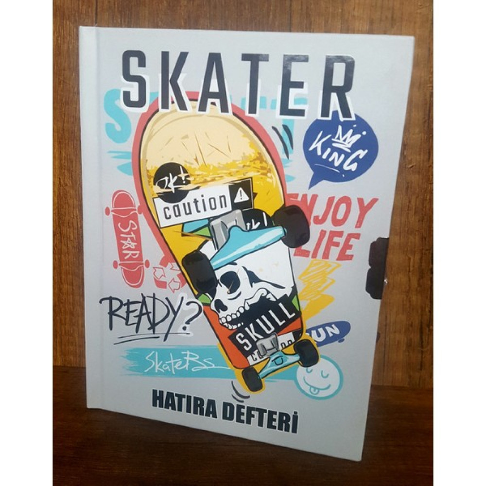 Çilek Home Çilekhomeavm Kaykay Skater Hediyelik Kilitli Hatıra ve Günlük Defteri 1 Adet - Gri Okul Çantası Fiyatı