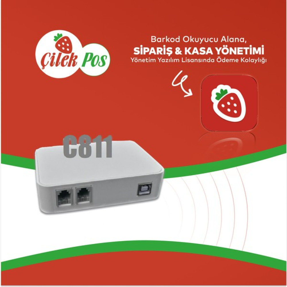 Çilekpos Caller Id C814A (Dört Hatlı) - Arayan Numaradan Müşteri Kaydını Gösterme Network Aksesuarları Fiyatı