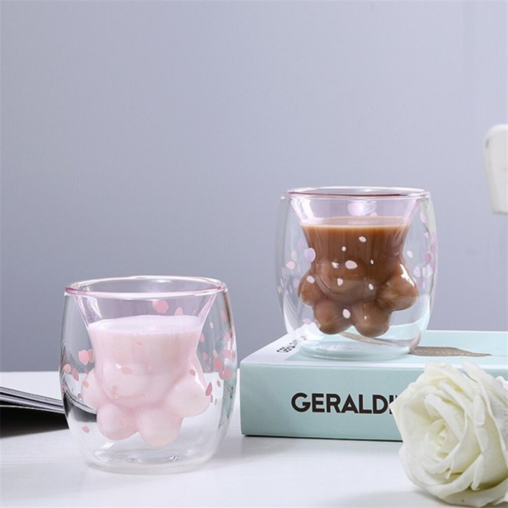 Çılgın Trend Kedi Patili Çift Çidarlı Bardak Fincan / Bardak / Kahve Takımı Fiyatı