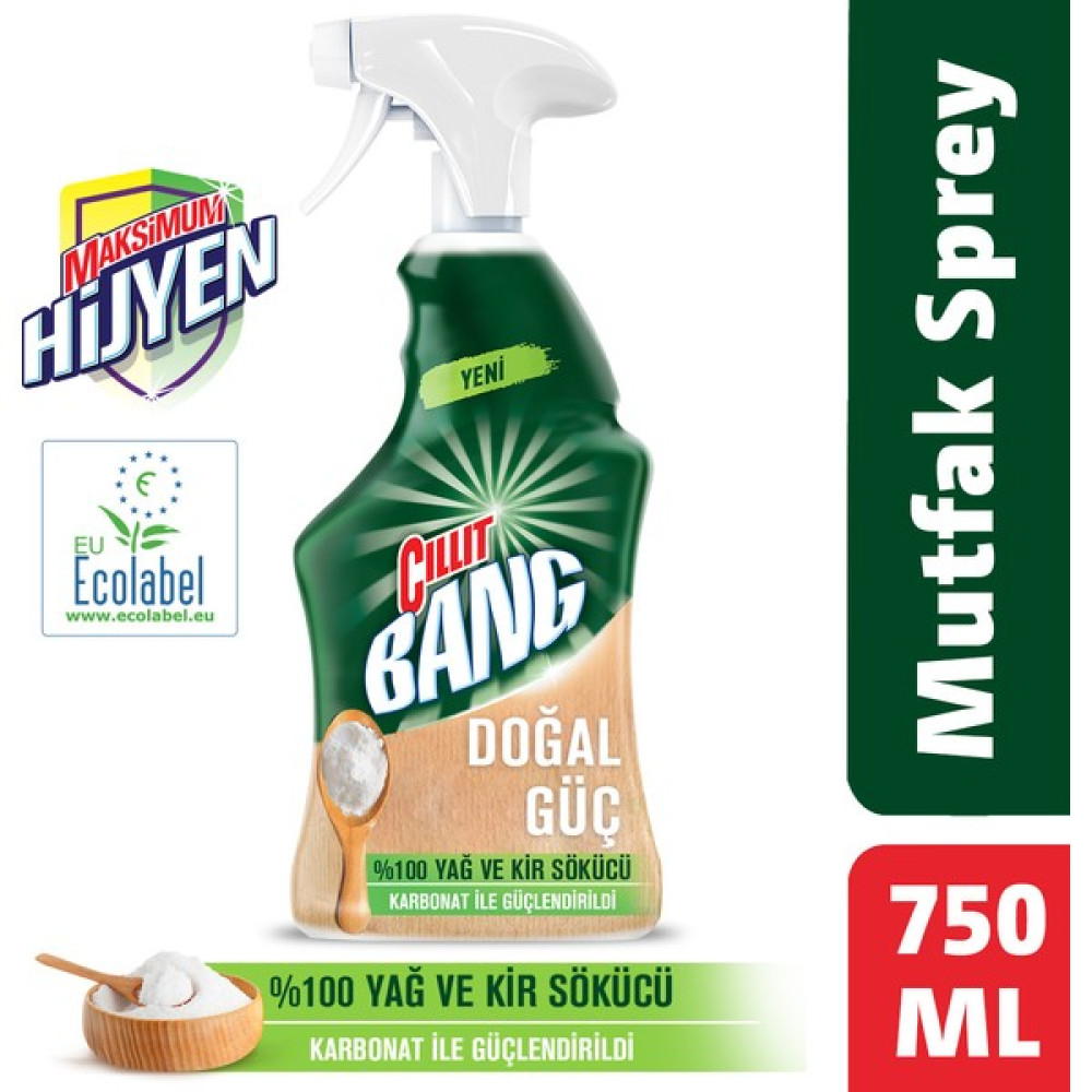 Cillit Bang Doğal Güç Mutfak Temizleyici Yağ ve Kir Sökücü Karbonatlı Sprey 750 ml Temizlik Malzemeleri Fiyatı