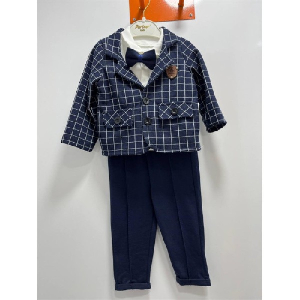 Cillop Butik Erkek Bebek Ceketli Papyonlu Dört Parça Takım Elbise Erkek Çocuk Giyim Takımı Fiyatı