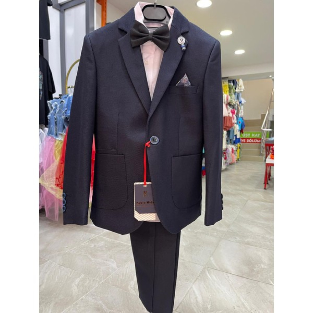 Cillop Butik Erkek Çocuk Lacivert Yelekli Takım Elbise Erkek Çocuk Giyim Takımı Fiyatı