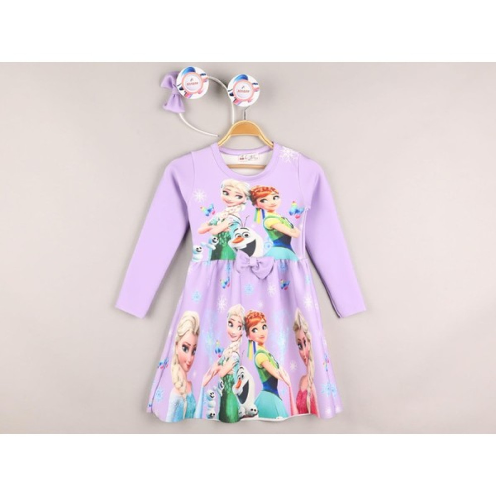 Cillop Butik Kız Çocuk Frozen Elsa Taçlı Elbise Kız Çocuk Elbise Fiyatı
