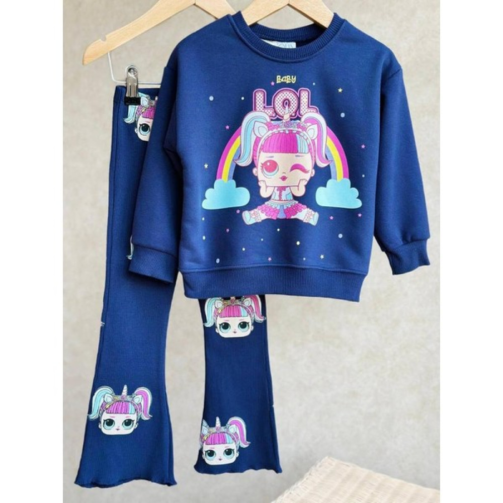 Cillop Butik Kız Çocuk Lol Bebek Baskılı Alt Üst Takım Kız Çocuk Giyim Takımı Fiyatı