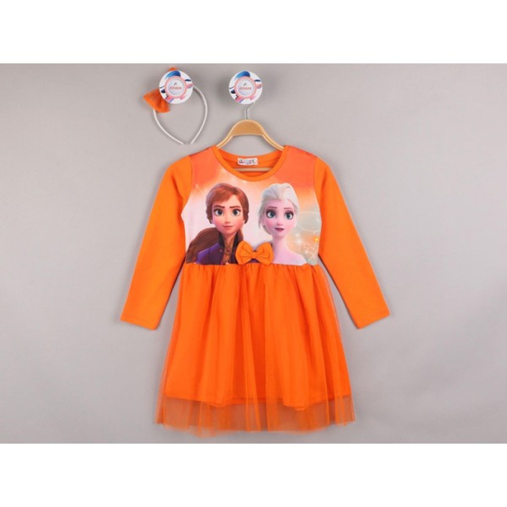 Cillop Butik Kız Çocuk Tüllü Taçlı Elsa Frozen Elbise Kız Çocuk Elbise Fiyatı
