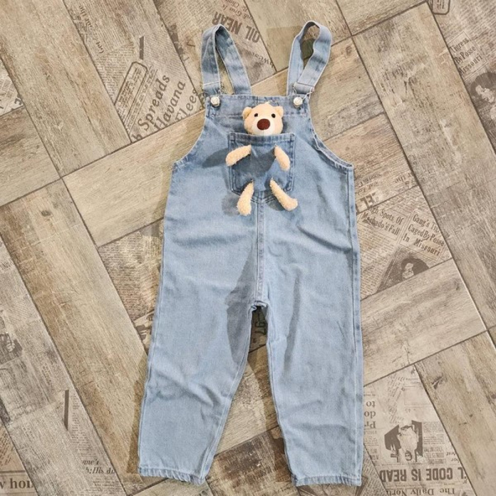 Cillop Butik Oyuncak Ayıcıklı Kot Salopet Tulum Kız Çocuk Tulum ve Salopet Fiyatı