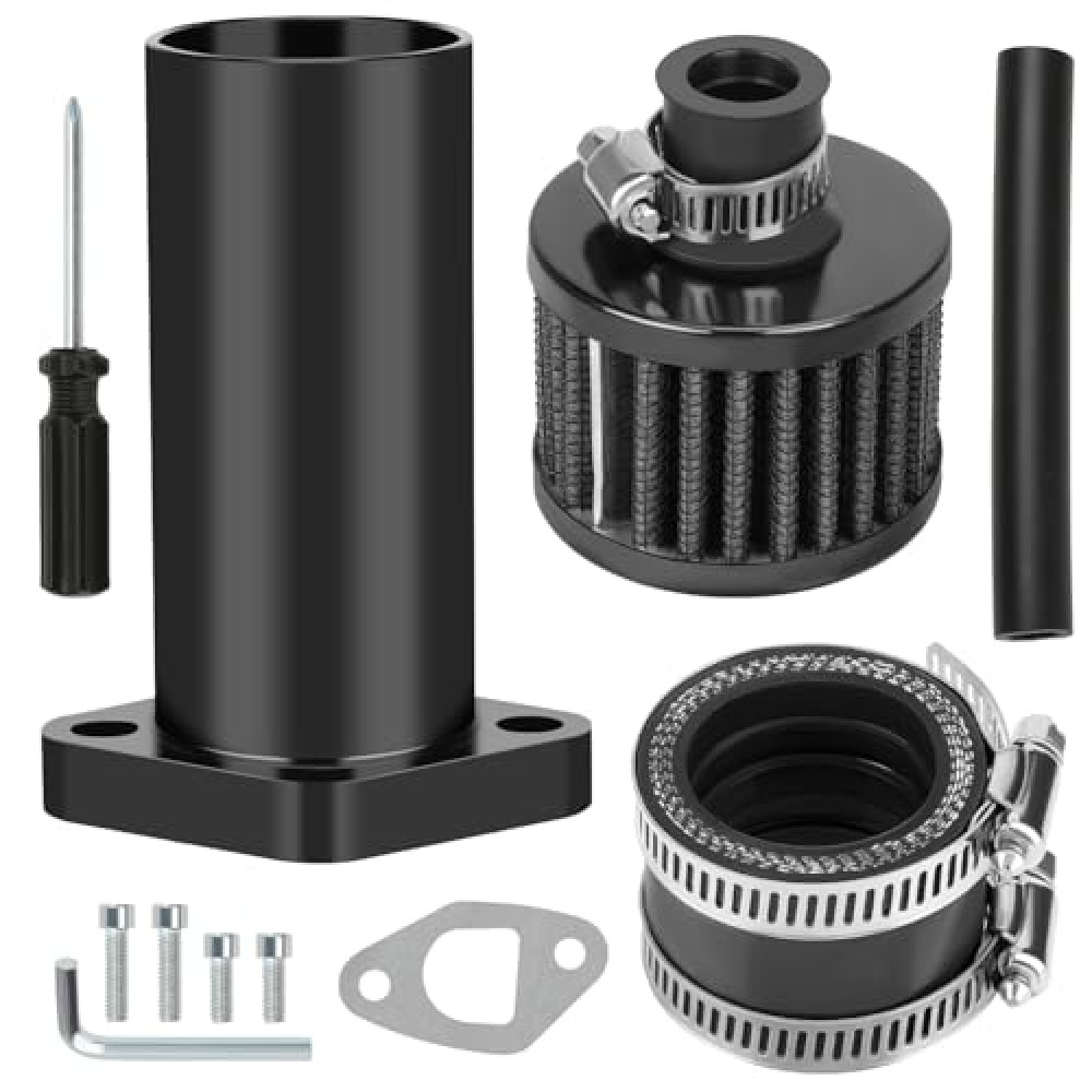 CILOYU Intake Manifold Inlet Pipe Kit Replacement for PWK 24mm 28mm PE Carburetor Predator 212 224 196cc 200cc Engine Coleman Mini Bike CT200U BT200X KT196 Baja Warrior MB200 GX200 6.5hp Go Kart Parts
