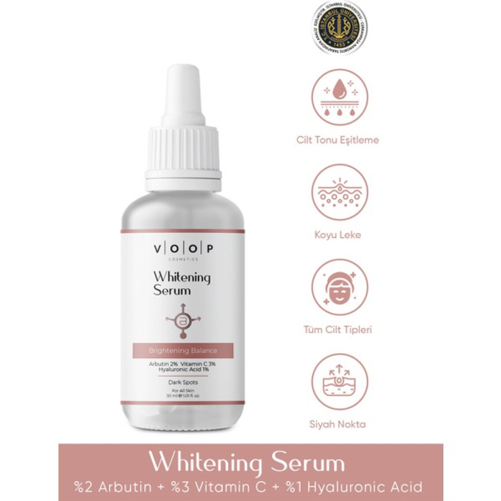 Cilt Beyazlatıcı Ve Lekeleri Giderici Serum - 30 ml | %2 Arbutin, %3 Vitamin C, %1 Hyaluronik Asit Anti-Aging / Yaşlanma Karşıtı Fiyatı