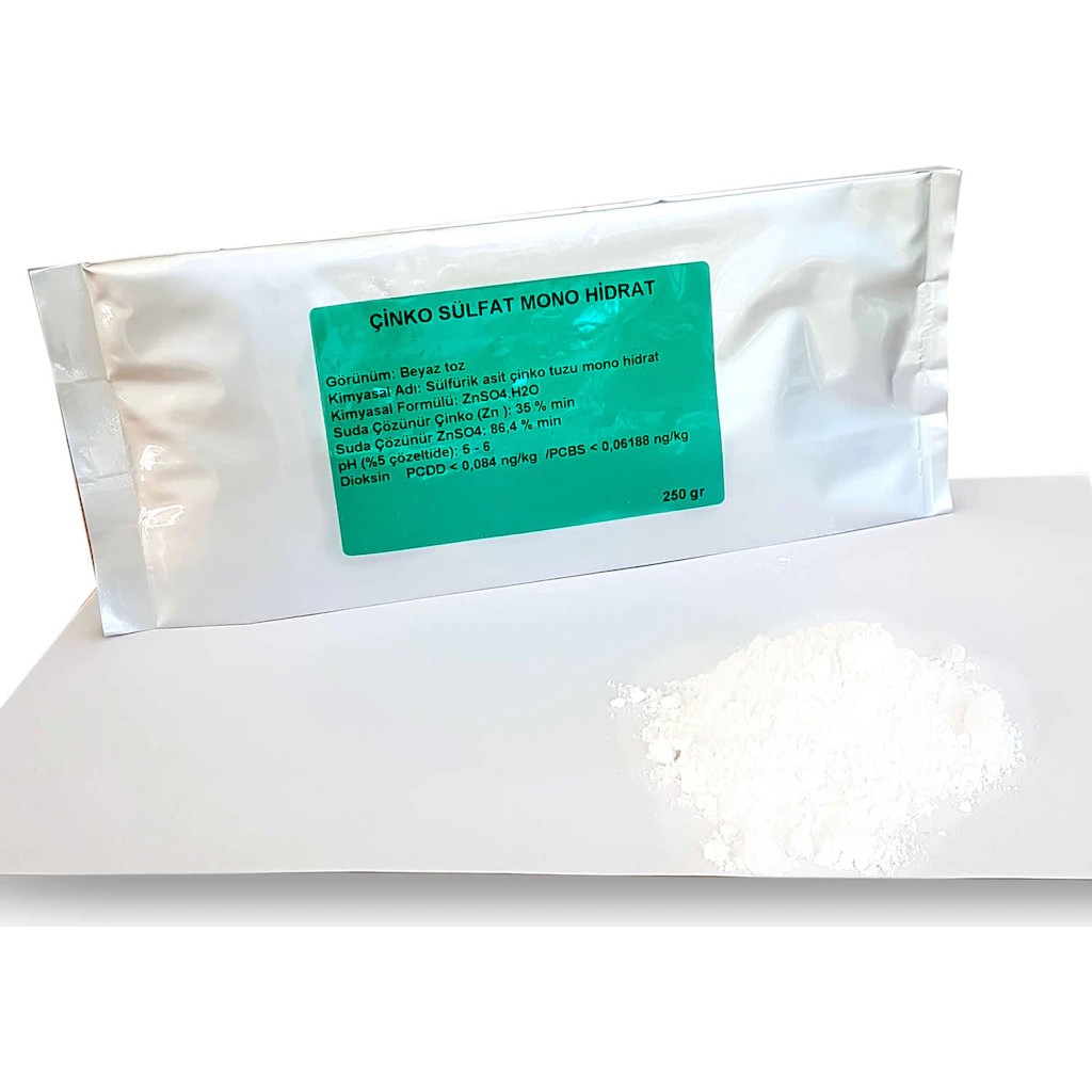 Çimsan Çinko Sülfat Mono Hidrat Gübre Çinkolu 250 gr Diğer Fiyatı
