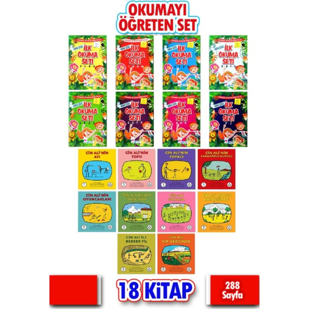 CİN ALİ Harika Çocuk Ilk Okuma Seti ve CİN ALİ Serisi Bir Arada 18 Kitap Okul Öncesi Eğitici & Öğretici Kitaplar Fiyatı