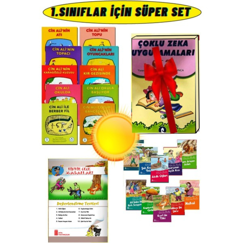 Cin Ali Hikaye Seti 10 Kitap +1.sınıf Hızlı Okuma+10 Adet Hikaye Çocuk Masal Fiyatı