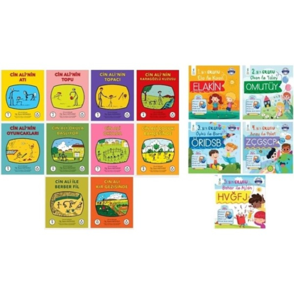 Cin Ali Kitap Seti 10 Kitap Takım - Ses Grubu Serisi 5 Kitap Çocuk Oyuncağı Fiyatı
