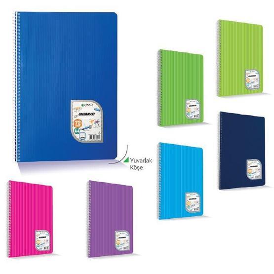 Çınar Colormaxi Spiralli Defter Plastik Kapak Çizgili 96 Yaprak A4 Defter Defter Fiyatı