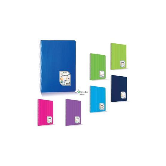 Çınar Colormaxi Spiralli Defter Plastik Kapak Çizgili 96 Yaprak A4 Defter