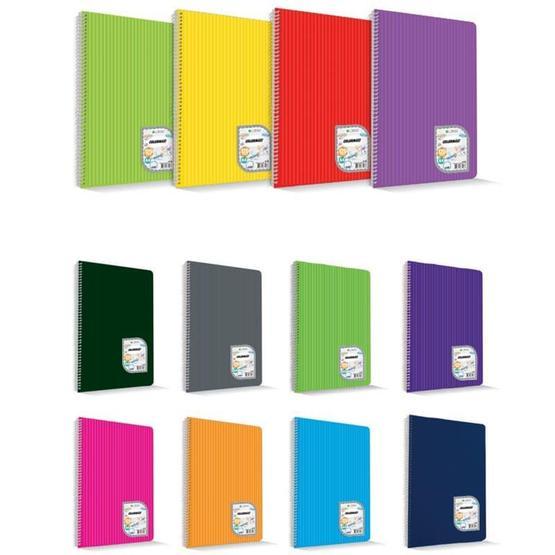 Çınar Colormaxi Spiralli Defter Plastik Kapak Çizgili 96 Yaprak A4 Defter