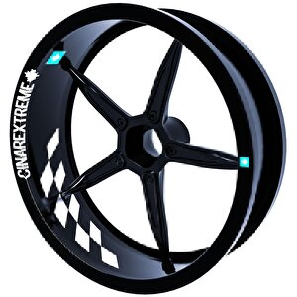 Çınar Extreme Gp Flag Damalı Süt Beyaz İç Jant Şeridi Sticker Çınar Extreme Motorsiklet Aksesuarları Fiyatı