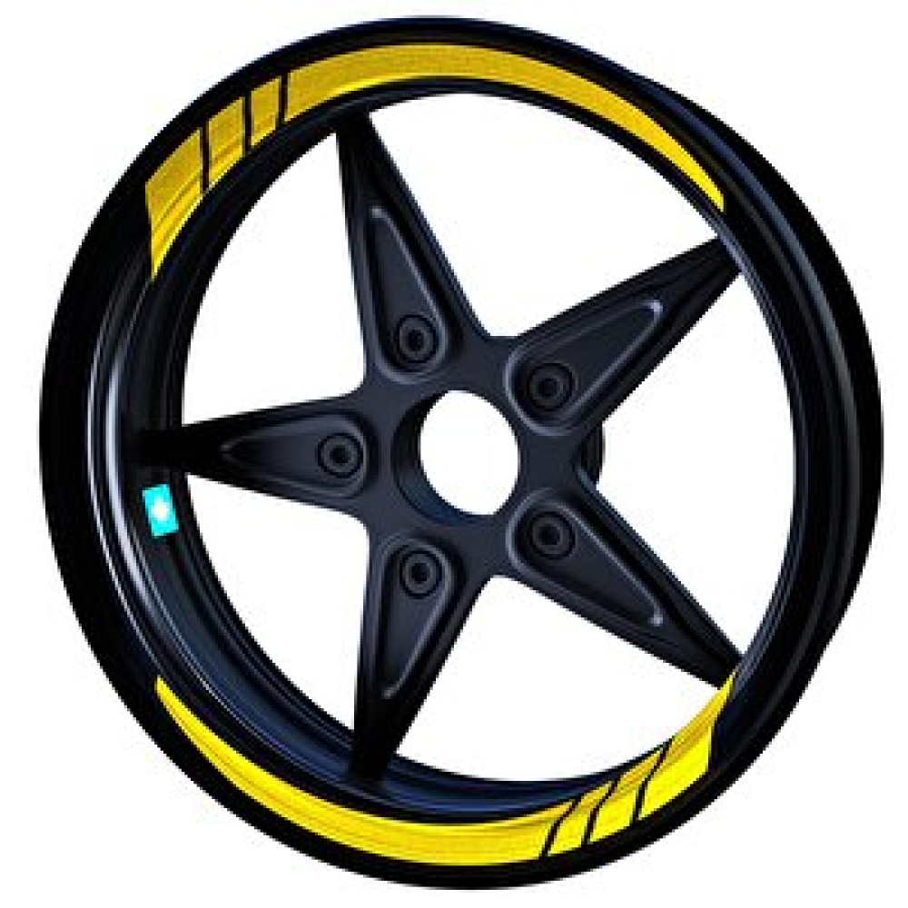 Çınar Extreme Reflektif Koyu Sarı Moto Gp İç Jant Şeridi Sticker Çınar Extreme Motorsiklet Aksesuarları Fiyatı