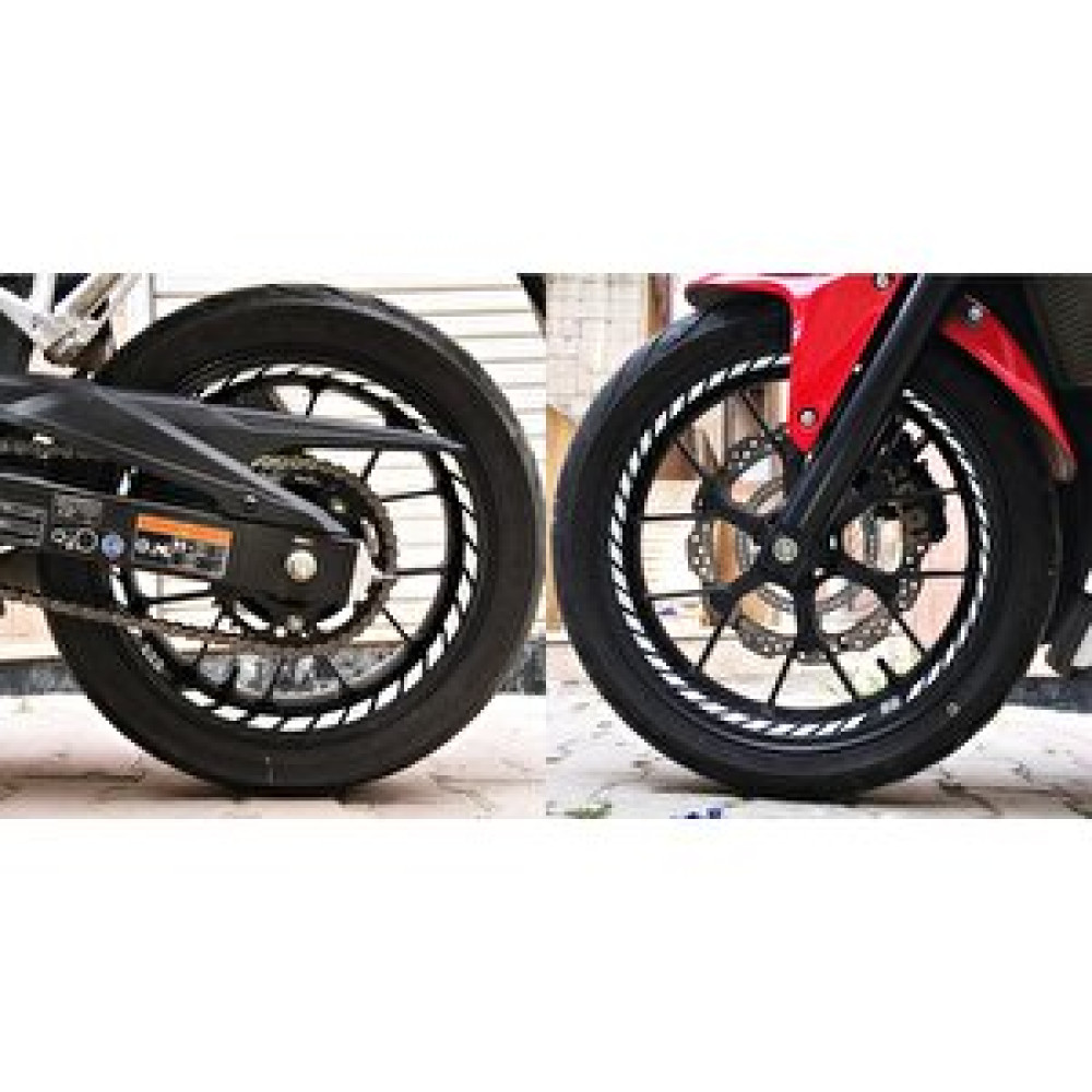 Çınar Extreme Tam Tur Reflektif Beyaz (gri) Supersport İç Jant Şeridi Sticker Çınar Extreme Motorsiklet Aksesuarları Fiyatı