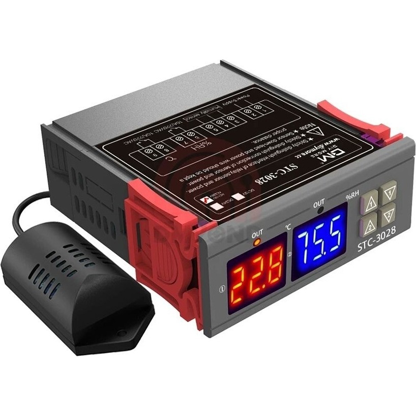 Çınar Hobi STC-3028 Isı ve Nem Ölçer Termostat Çift Ekran 220V ABS Malzeme ile Yüksek Doğruluk Diğer Fiyatı