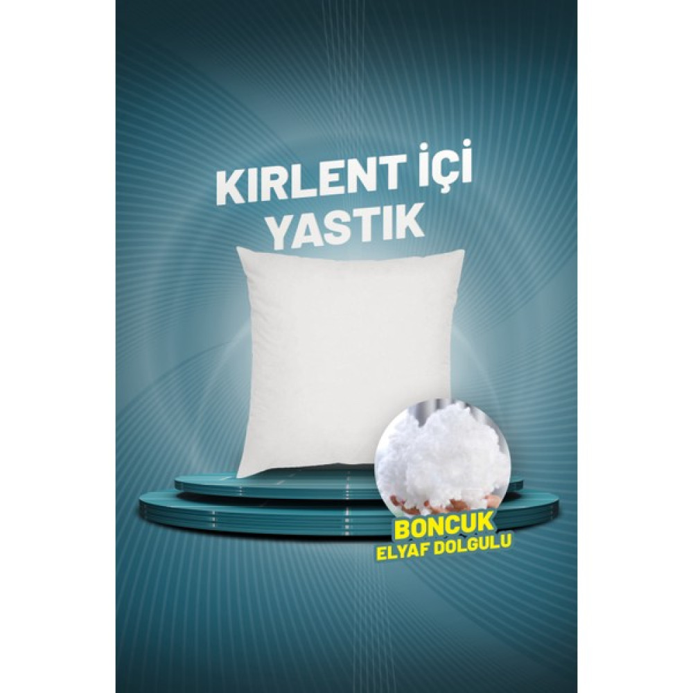 Çınar Reklam Dış Ticaret Kare Kırlent Iç Yastık | Boncuk Elyaf Dolgulu | 1-2-4-6-8 Li - 45 x 45 cm - Beyaz Kırlent / Mobilya Yastığı Fiyatı