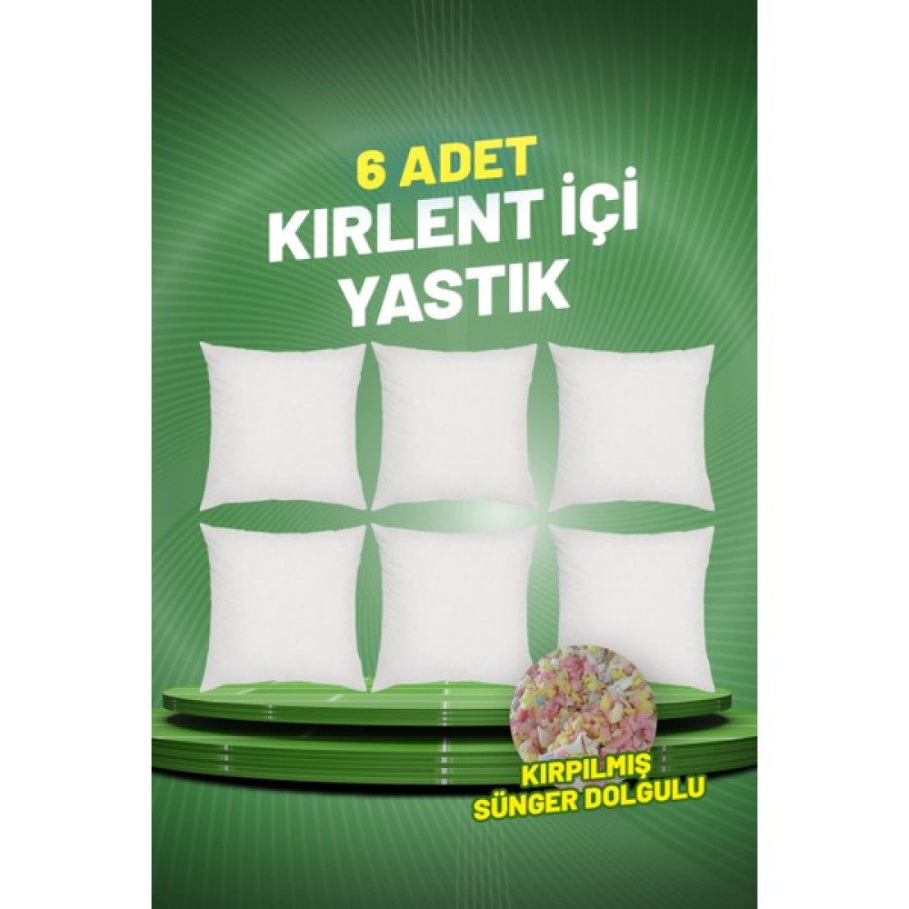 Çınar Reklam Dış Ticaret Kare Kırlent Iç Yastık | Kırpılmış Sünger Dolgulu - 45 x 45 cm - Beyaz Kırlent / Mobilya Yastığı Fiyatı