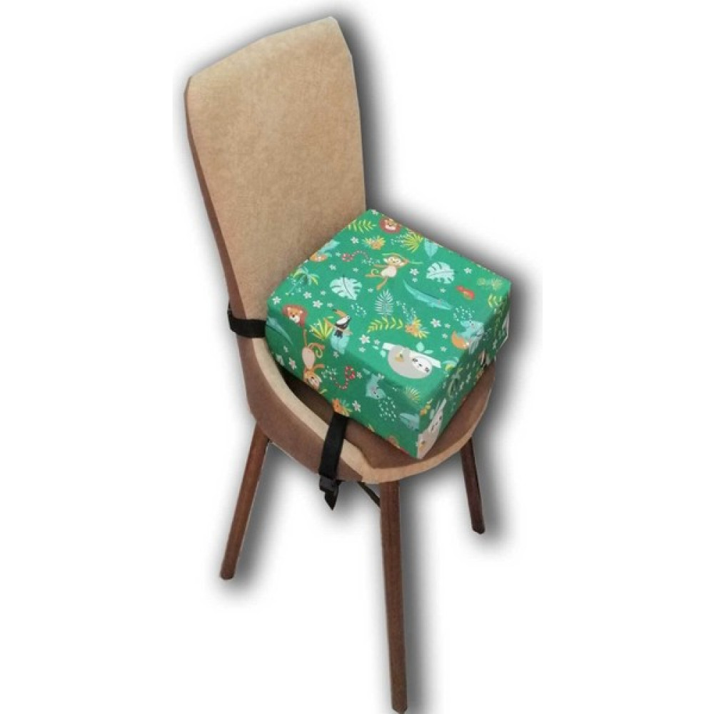Çınar Reklam Dış Ticaret Mama Sandalye Yükseltici Minder Yağmur Ormanı Desenli - 35 x 35 cm - Yeşil Salon & Oturma Odası Tekstili Fiyatı