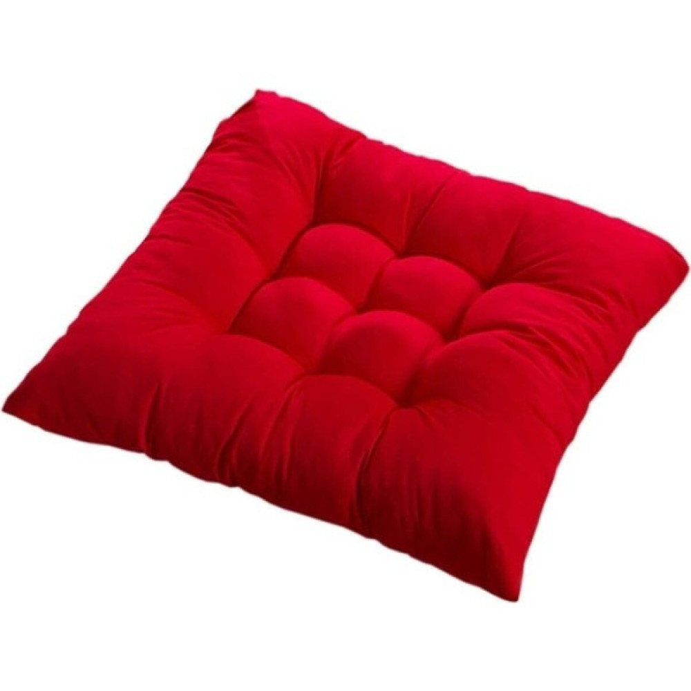 Çınar Reklam Dış Ticaret Pofidik Kare Sandalye Minderi - 40 x 40 cm - Kırmızı Salon & Oturma Odası Tekstili Fiyatı