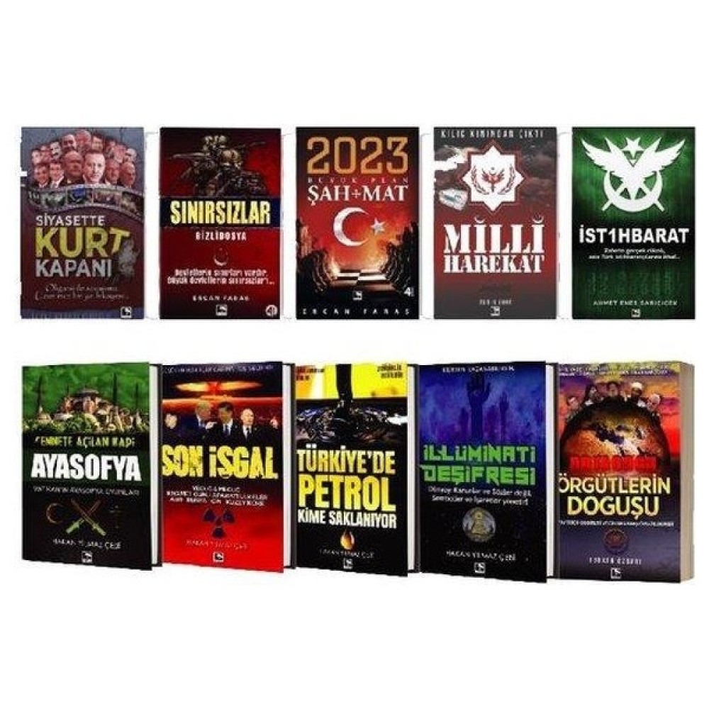Çınaraltı Hazine Seti 10 Kitap - Ercan Faraş - Tarık İnce - Hakan Yılmaz Çebi Tarih Fiyatı