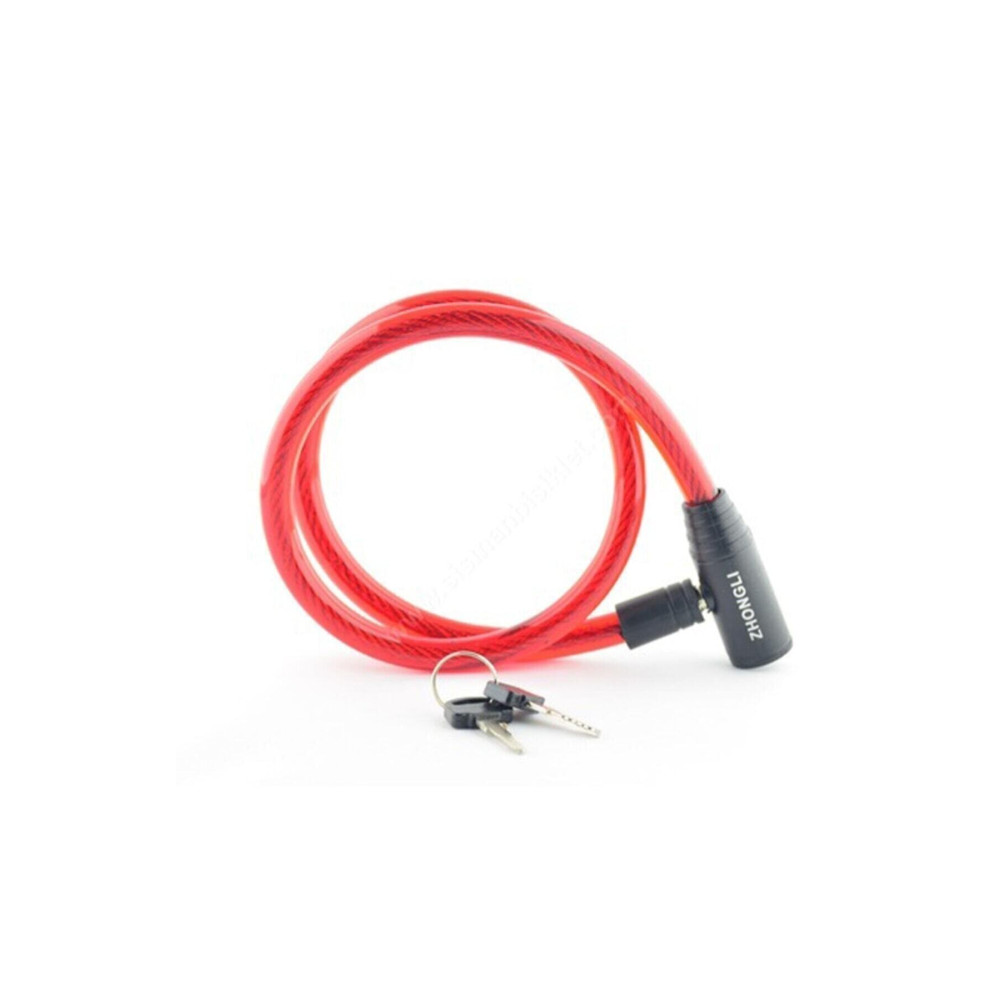 ÇINARHANMOTOR 12x800 Mm Anahtarlı Kilit Kırmızı Korhan Ticaret Bisiklet Aksesuarları Fiyatı