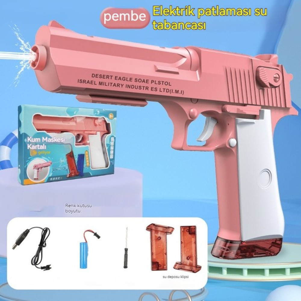 Cingo Desert Eagle Elektrikli Tekrarlayan Su Tabancası (Yurt Dışından) - Pembe Oto Boyaları Fiyatı