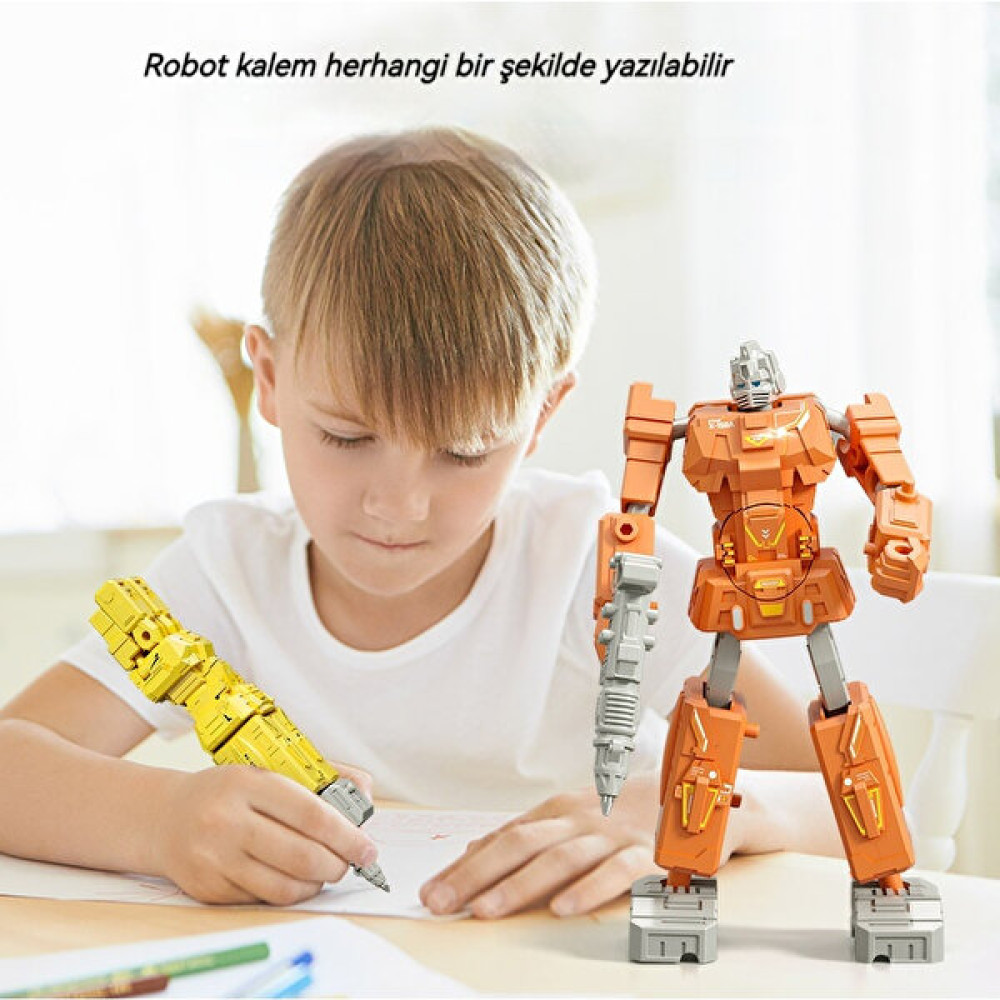 Cingo Yaratıcı Dönüştürücü Robot Kalem Oyuncağı (Yurt Dışından) - Sarı Eğitici Oyuncak Fiyatı