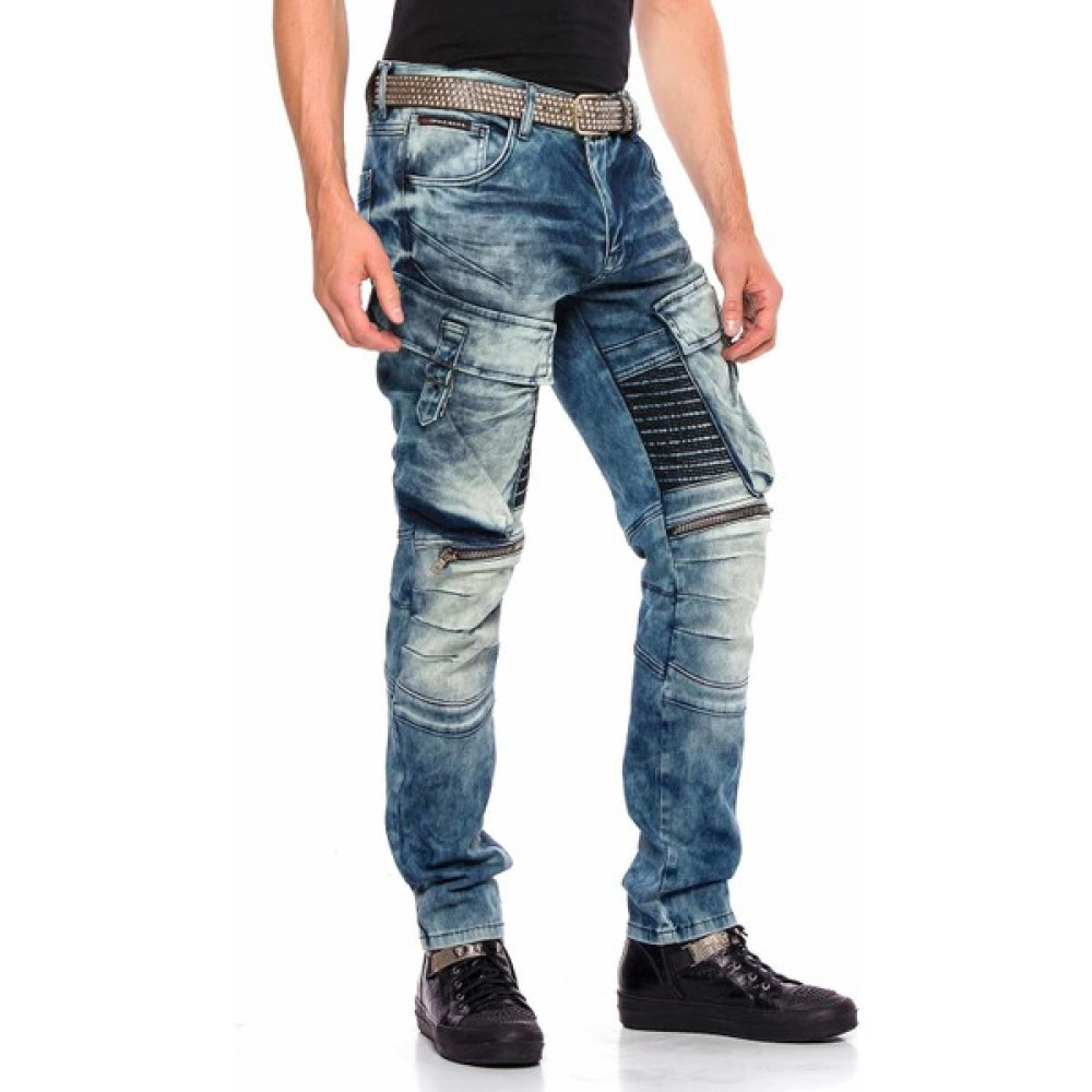 Cipo & Baxx CD523 Kargo Cep Eskitilmiş Bol Hip Hop Pantolon Erkek Jeans / Kot Pantolon Fiyatı