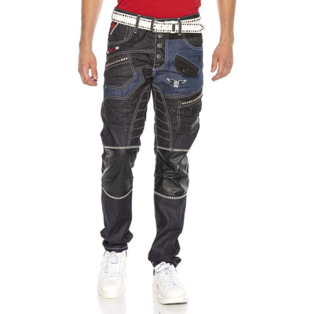 Cipo & Baxx CD639 Raw Blue Düşük Bel Bol Kesim Rapper Jeans Erkek Jeans / Kot Pantolon Fiyatı