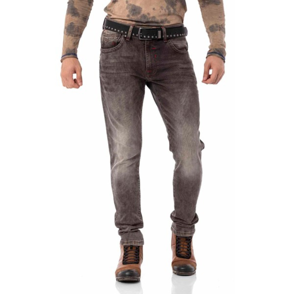Cipo & Baxx CD811 Fitilli Kahverengi Erkek Jeans Pantolon Erkek Jeans / Kot Pantolon Fiyatı