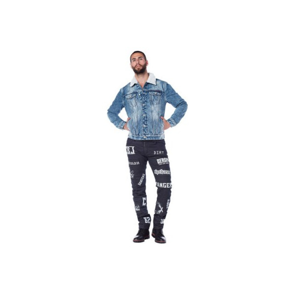 Cipo&Baxx CJ136 İçi Kürklü Yakalı Mavi Jean Ceket Erkek Kot Mont Erkek Ceket Fiyatı