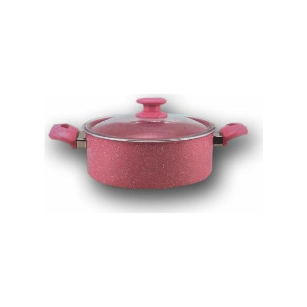 Çırağan Tüm Yüzey Granit 26 cm. Derin Tencere - Pembe - 26 cm Tencere / Tava Setleri Fiyatı