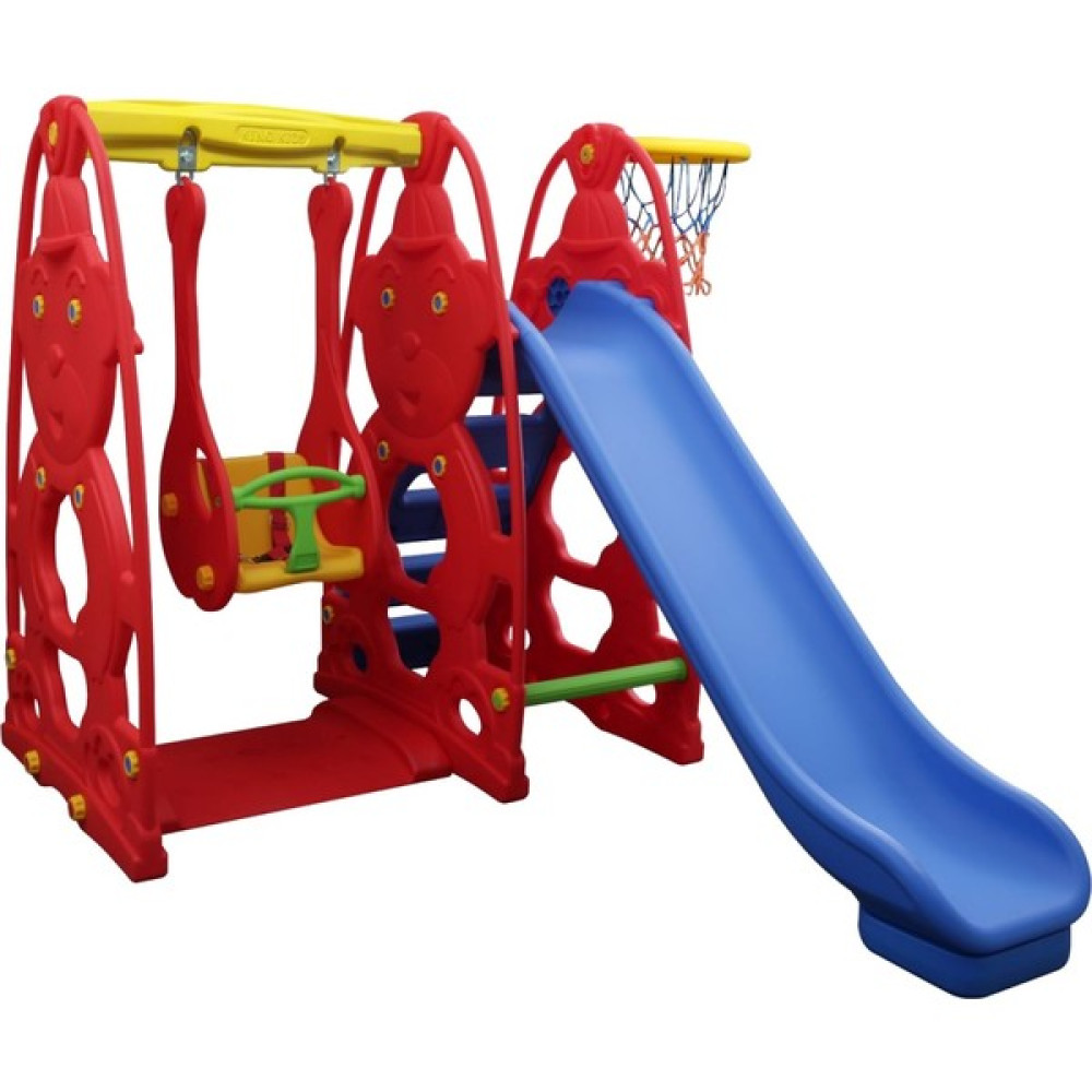 Çırak Kaydıraklı ve Salıncak Set - Çocuk Oyun Parkı - Salıncak - Kaydırak - Kırmızı Açık Hava, Deniz ve Spor Oyuncakları Fiyatı