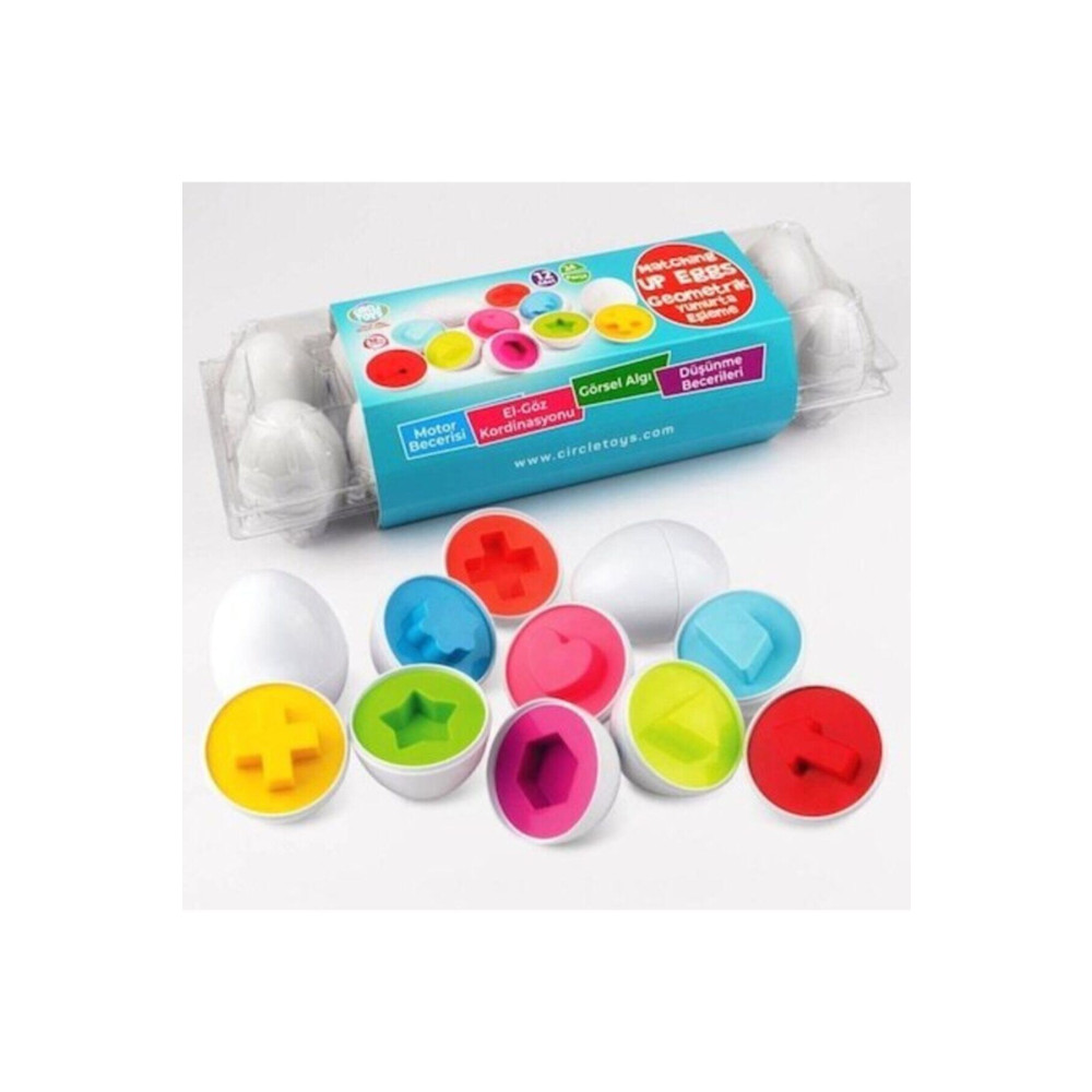 Circle Toys 12li Geometrik Yumurta Eşleme Oyunu Eğitici Oyuncak Fiyatı