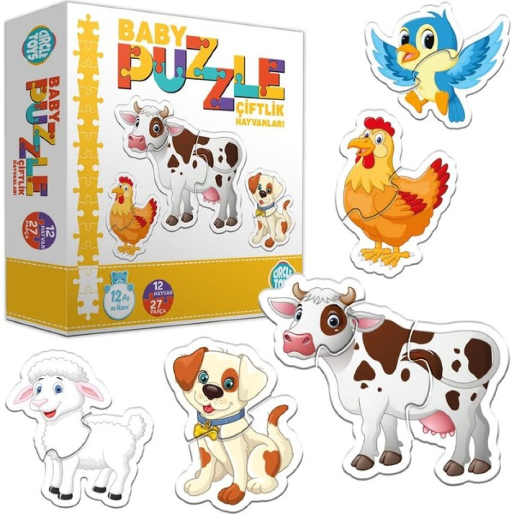 Circle Toys Baby Puzzle Çiftlik Hayvanları Eğitici Oyuncak Fiyatı