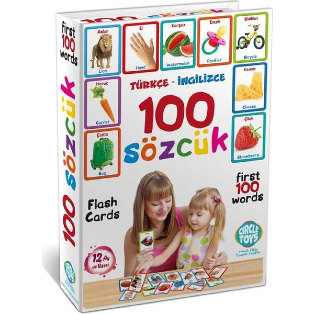 Circle Toys Türkçe İngilizce 100 Sözcük Flash Kartları Bebek Oyuncakları Fiyatı