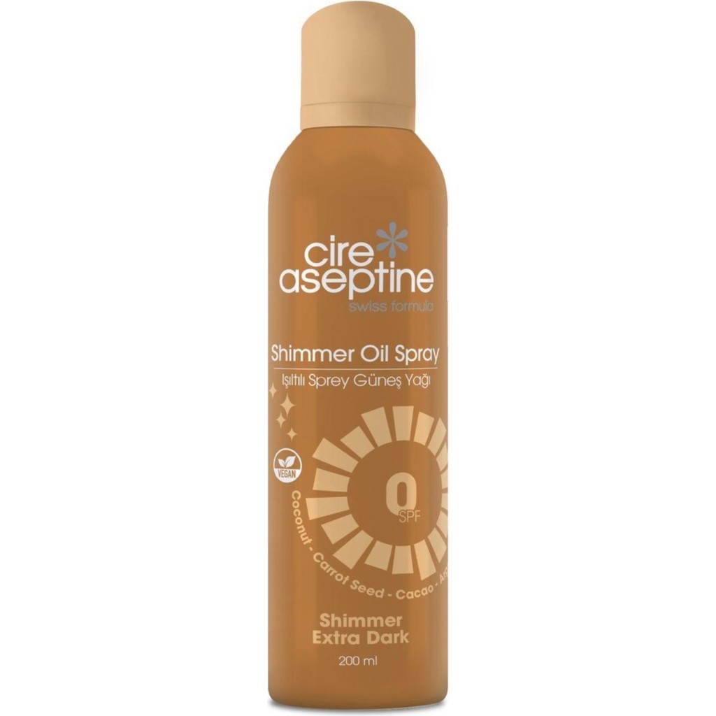 Cire Aseptine Shimmer Oil Spray 0 SPF 200 ml Güneş Kremleri ve Losyonları Fiyatı